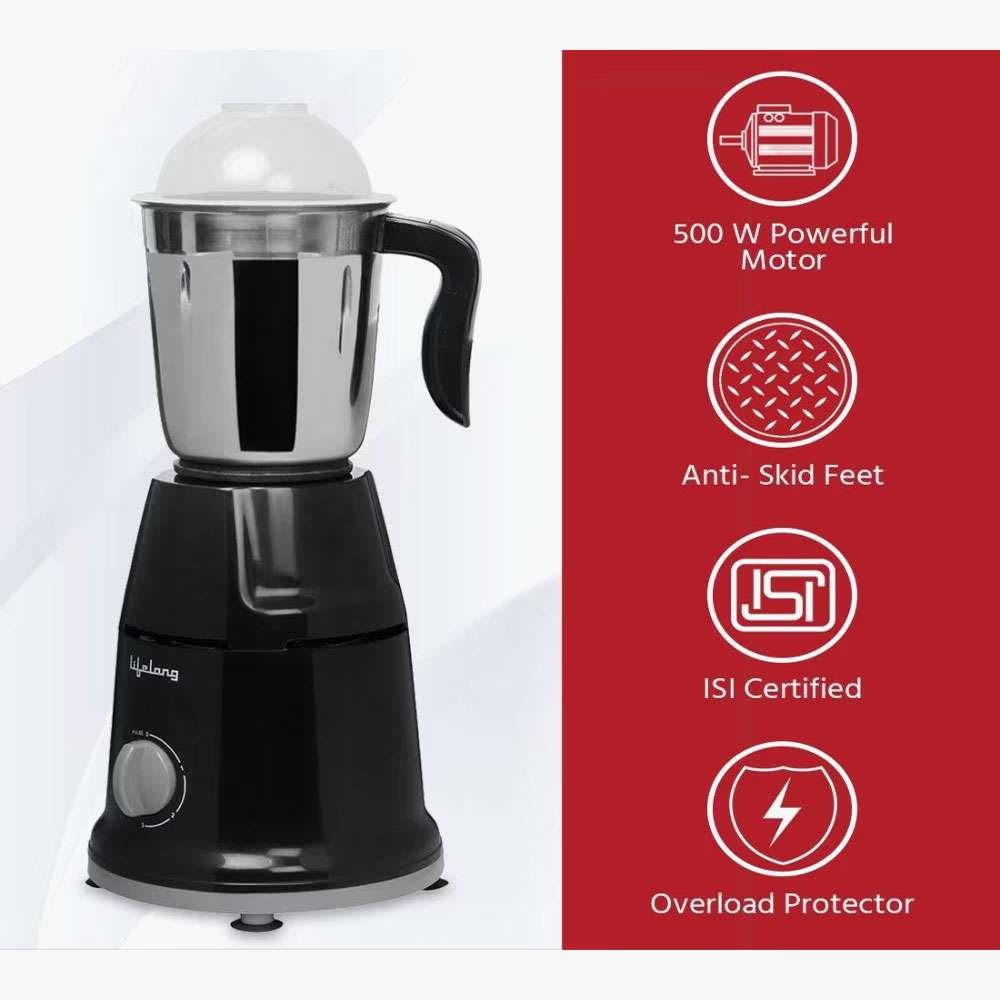 Butterfly Arrow 500 W Mixer Grinder (3 Jars, Grey)