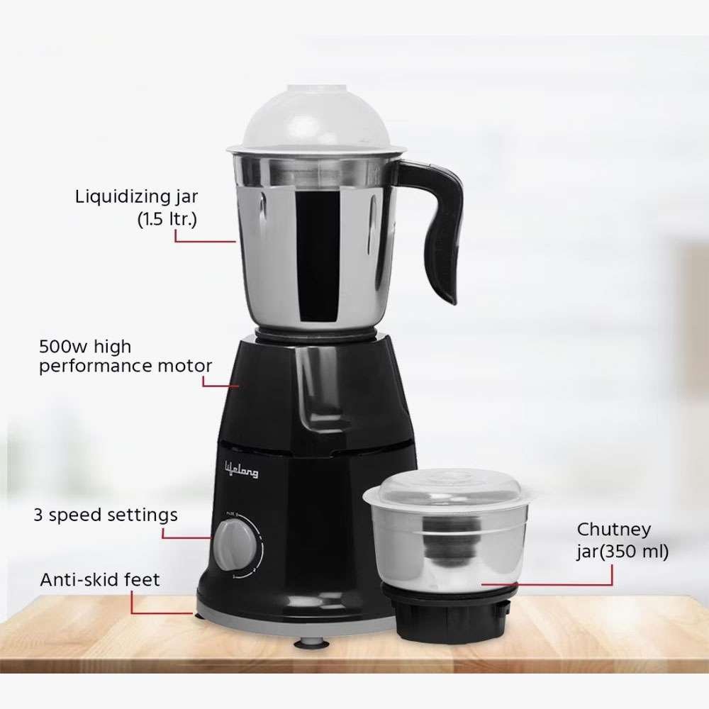 Butterfly Arrow 500 W Mixer Grinder (3 Jars, Grey)