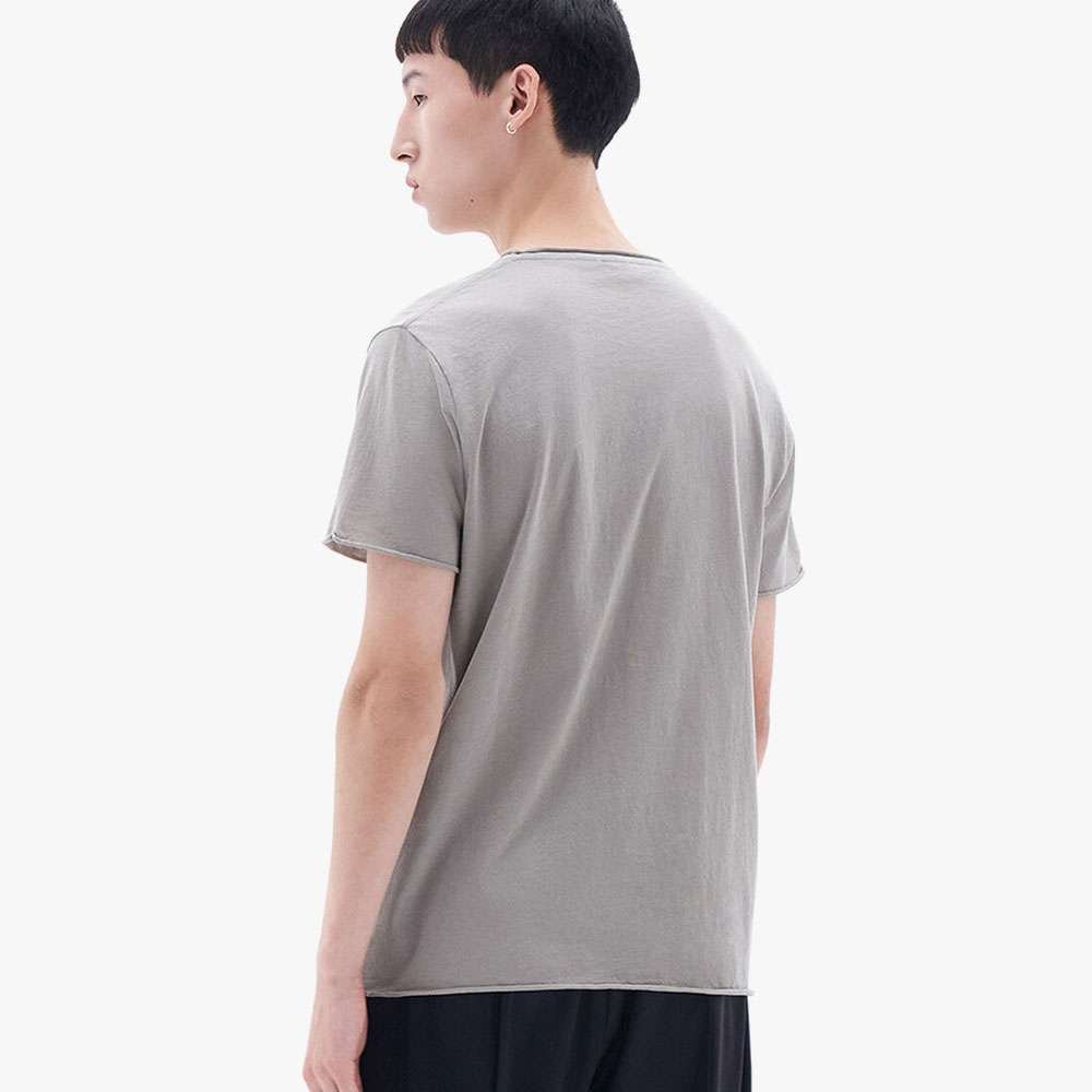 Roll Neck Tee Oyster Grey